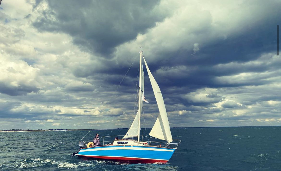 Bateau à voile corvette Tramontane Herbulot en navigation